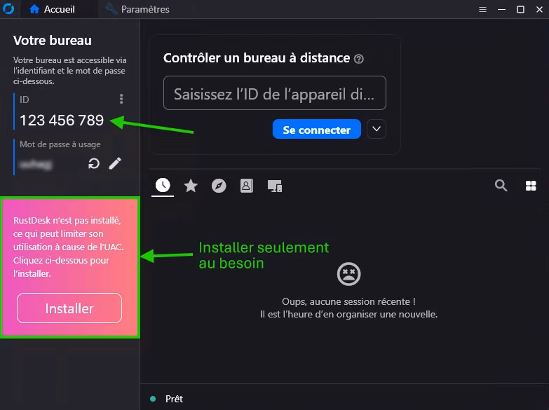 RustDesk instructions PC
