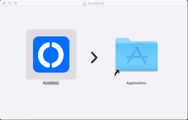 installation RustDesk pour Mac